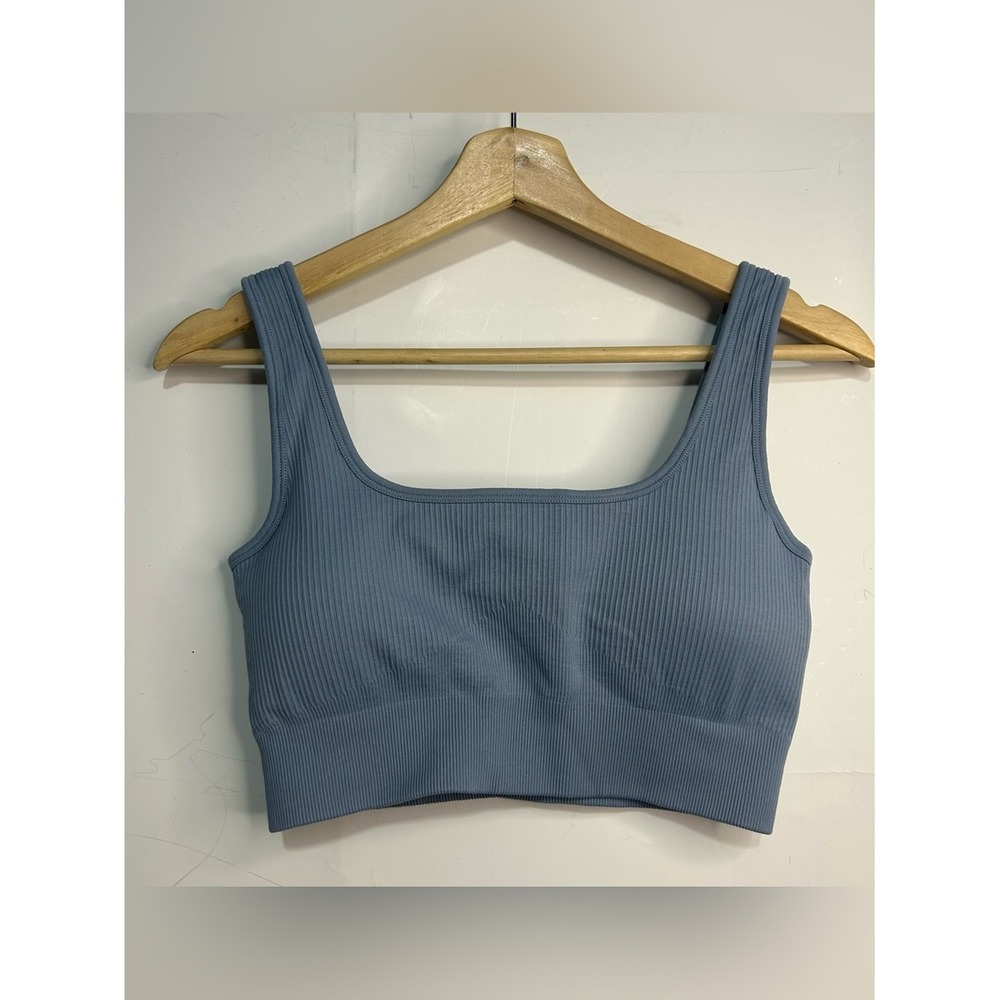 5 for $25🔥OQQ Womens Ribbed Sports Bra Seamless Yoga Gym Top Medium
